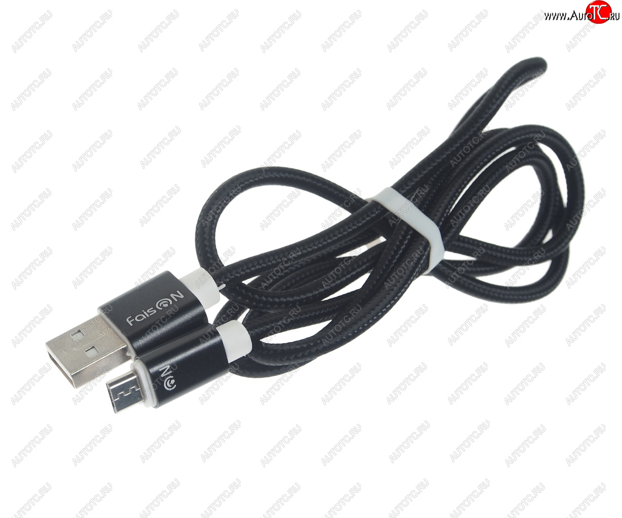 128 р. Кабель micro USB 1м FAISON FAISON fx2 line black  с доставкой в г. Пермь