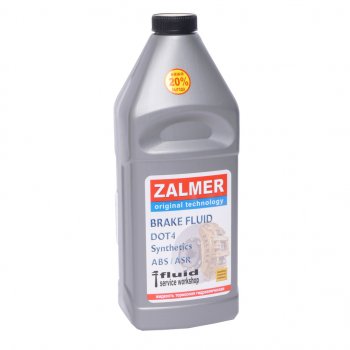 569 р. Жидкость тормозная DOT-4 0.910кг ZALMER ZALMER fz400910  с доставкой в г. Пермь. Увеличить фотографию 1