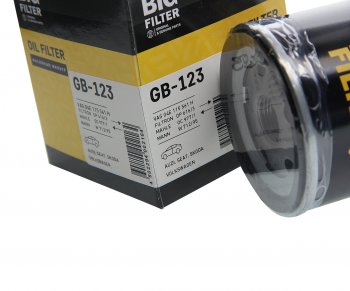 399 р. Фильтр масляный VW Golf (12-),Polo (12-) AUDI A3 (12-) SEAT Leon SKODA Octavia BIG FILTER BIG FILTER gb-123  с доставкой в г. Пермь. Увеличить фотографию 2