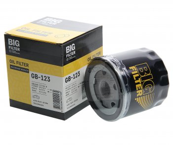 399 р. Фильтр масляный VW Golf (12-),Polo (12-) AUDI A3 (12-) SEAT Leon SKODA Octavia BIG FILTER BIG FILTER gb-123  с доставкой в г. Пермь. Увеличить фотографию 1