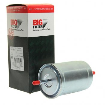 649 р. Фильтр топливный УАЗ-3163,315195 тонкой очистки (хомут)BIG FILTER BIG FILTER gb-3208pl  с доставкой в г. Пермь. Увеличить фотографию 1