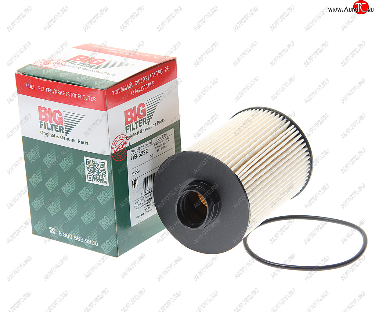 1 159 р. Фильтр топливный ГАЗ-3302 (дв.CUMMINS J284) BIG FILTER BIG FILTER gb-6222  с доставкой в г. Пермь
