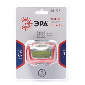 280 р. Фонарь налобный ЭРА ЭРА gb-709  с доставкой в г. Пермь. Увеличить фотографию 1