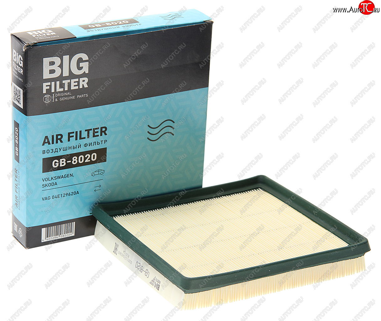 799 р. Фильтр воздушный салона BIG FILTER  Skoda Octavia  A7 (2012-2017), Volkswagen Golf  7 (2012-2017)  с доставкой в г. Пермь