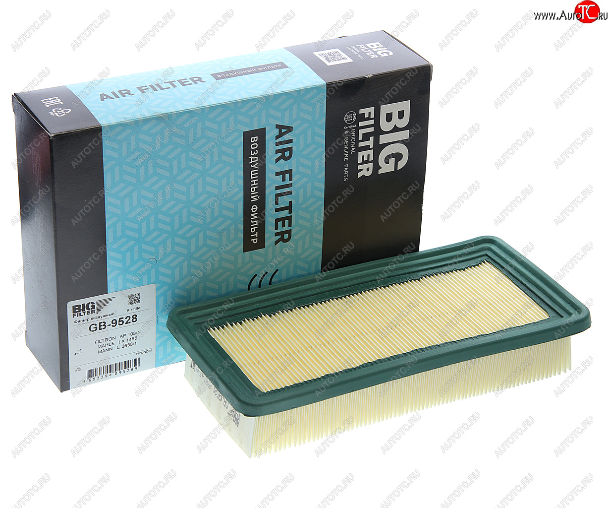 329 р. Фильтр воздушный HYUNDAI Getz (02-) BIG FILTER BIG FILTER gb-9528 BIG FILTER gb-9528  с доставкой в г. Пермь