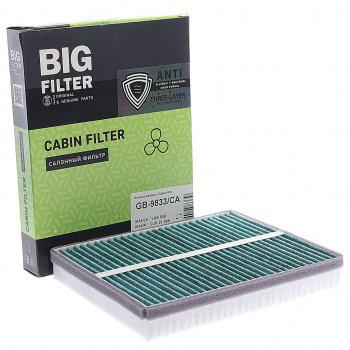 Фильтр воздушный салона антибактериальный BIG FILTER Лада 2110 - 2112