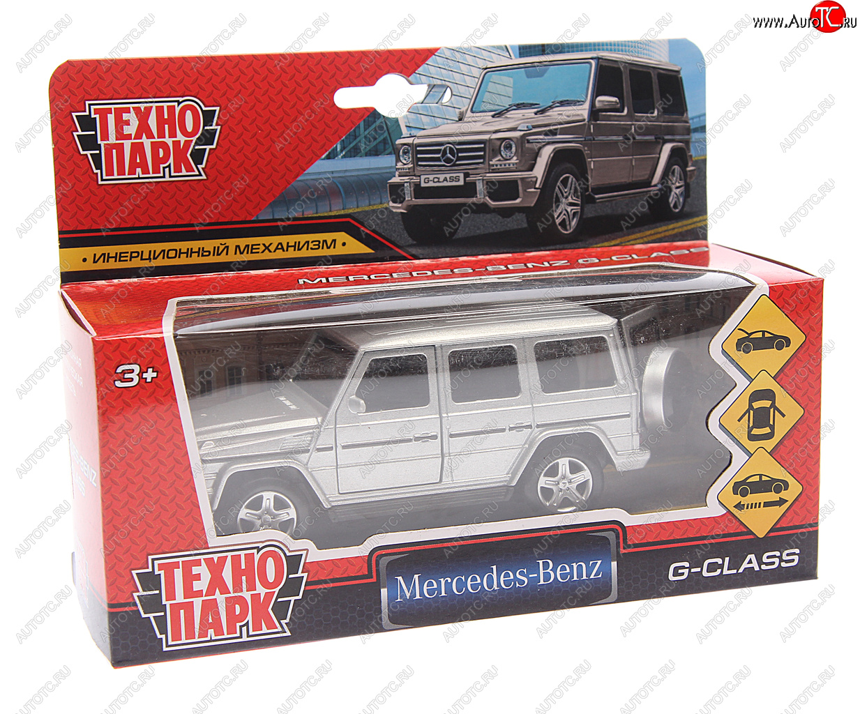 849 р. Модель автомобиля MERCEDES G металлическая ТЕХНОПАРК ТЕХНОПАРК g-class-sl  с доставкой в г. Пермь