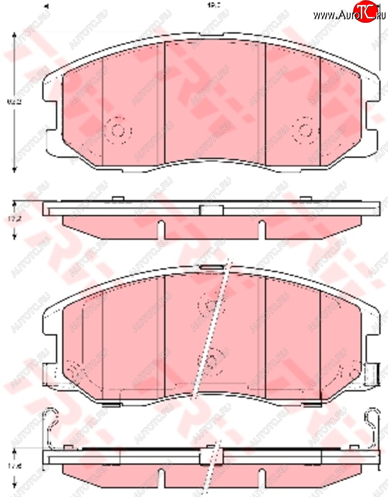 6 699 р. Колодки тормозные передние (4шт.) TRW Chevrolet Captiva  дорестайлинг (2006-2011)  с доставкой в г. Пермь