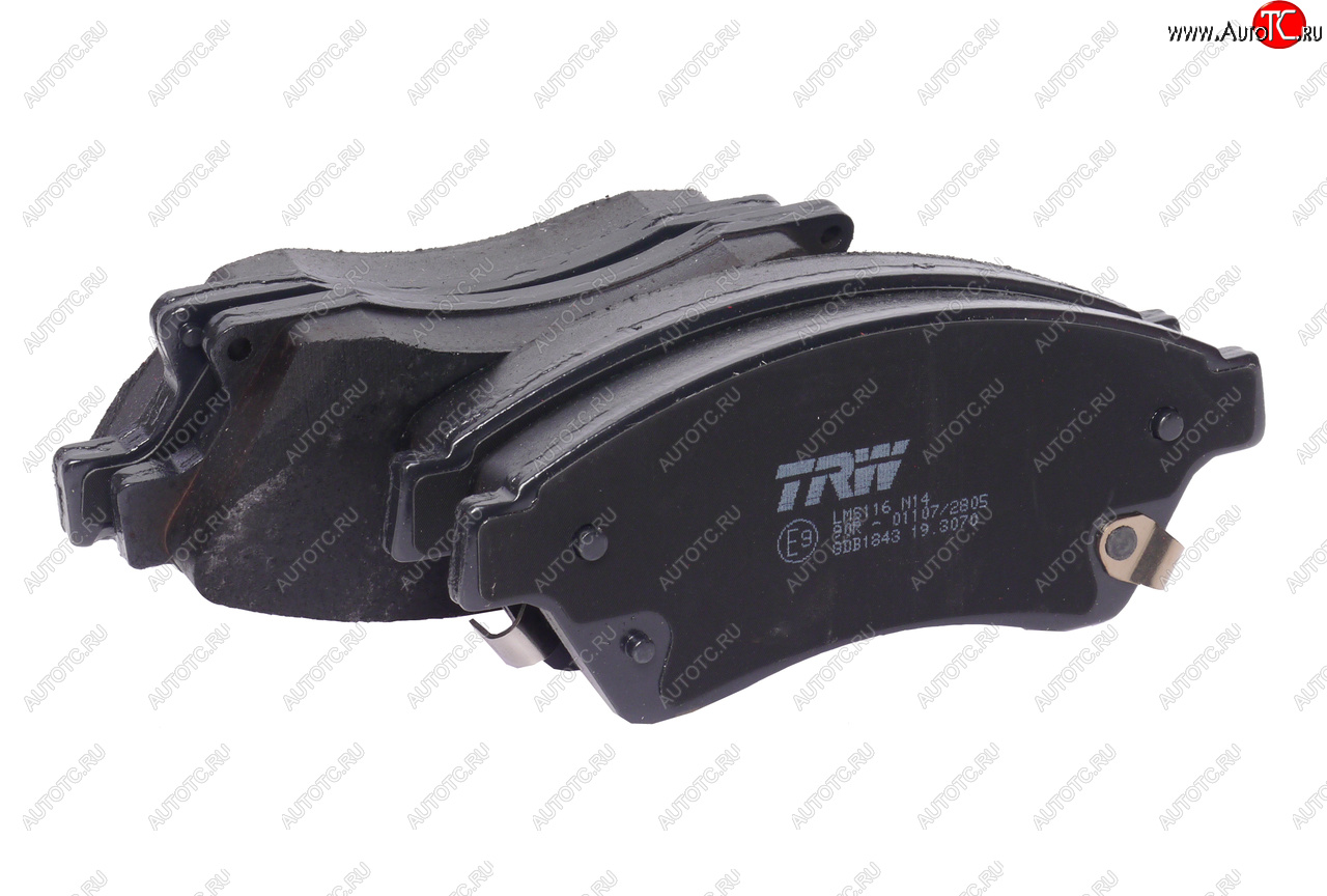 5 249 р. Колодки тормозные передние (4шт.) TRW Chevrolet Cruze J300 седан рестайлинг (2012-2015)  с доставкой в г. Пермь