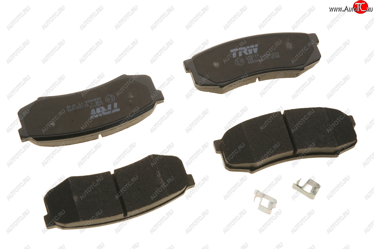 3 699 р. Колодки тормозные задние (4шт.) TRW Toyota Land Cruiser 90 (1996-2000)  с доставкой в г. Пермь