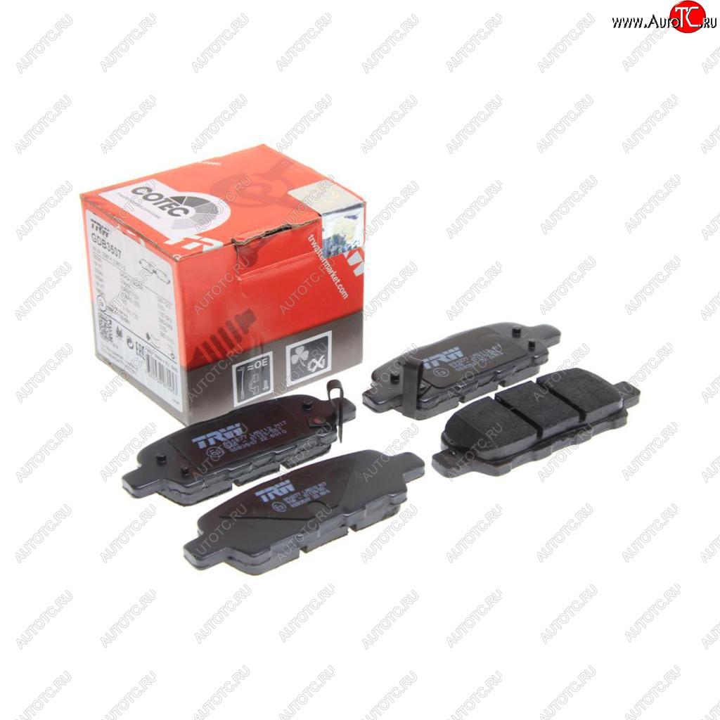 3 399 р. Колодки тормозные задние (4шт.) TRW Nissan Teana 1 J31 дорестайлинг (2003-2005)  с доставкой в г. Пермь
