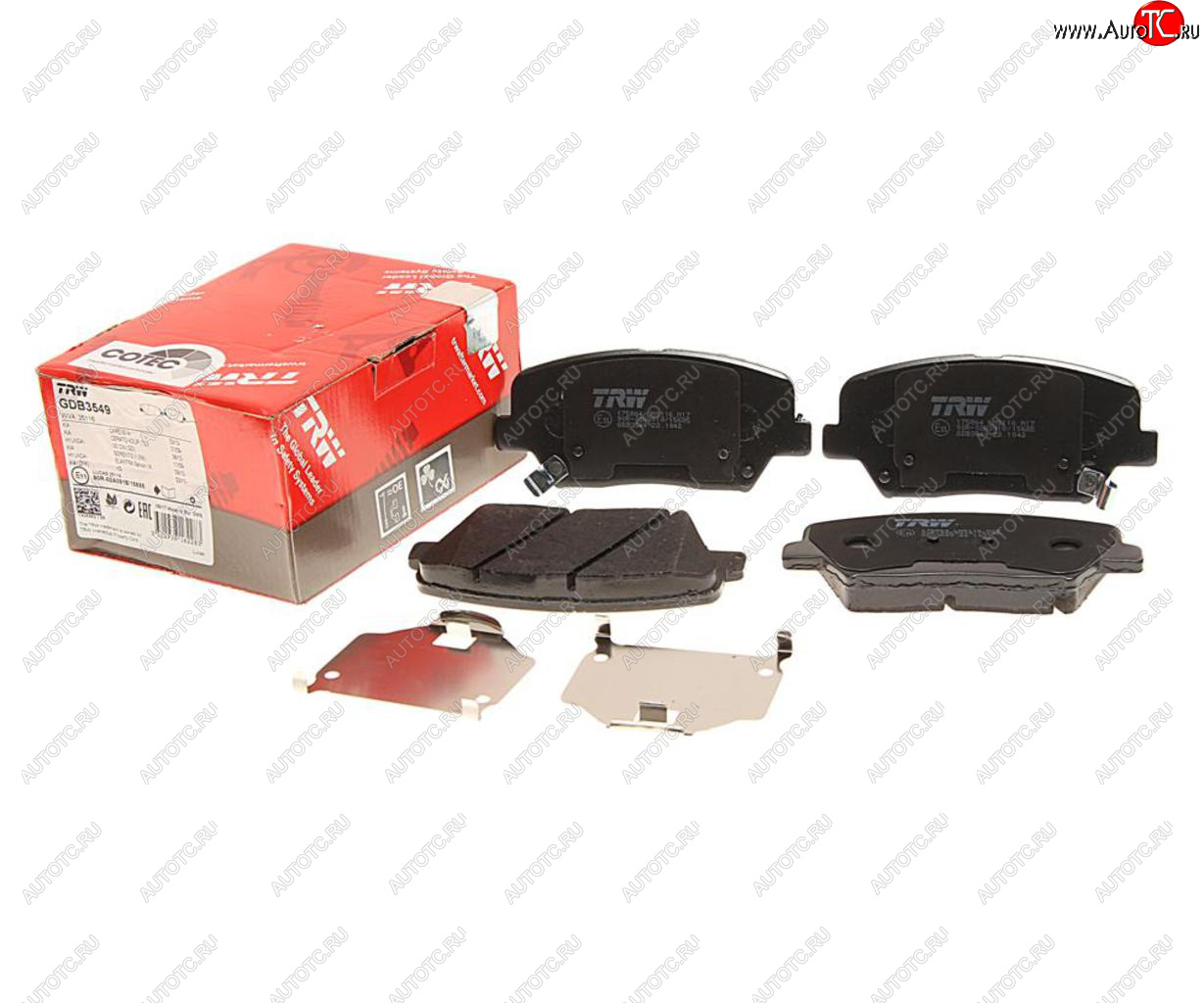 2 999 р. Колодки тормозные передние R15 (4шт.) TRW Hyundai I30 2 GD дорестайлинг, хэтчбэк 5 дв. (2011-2015)  с доставкой в г. Пермь