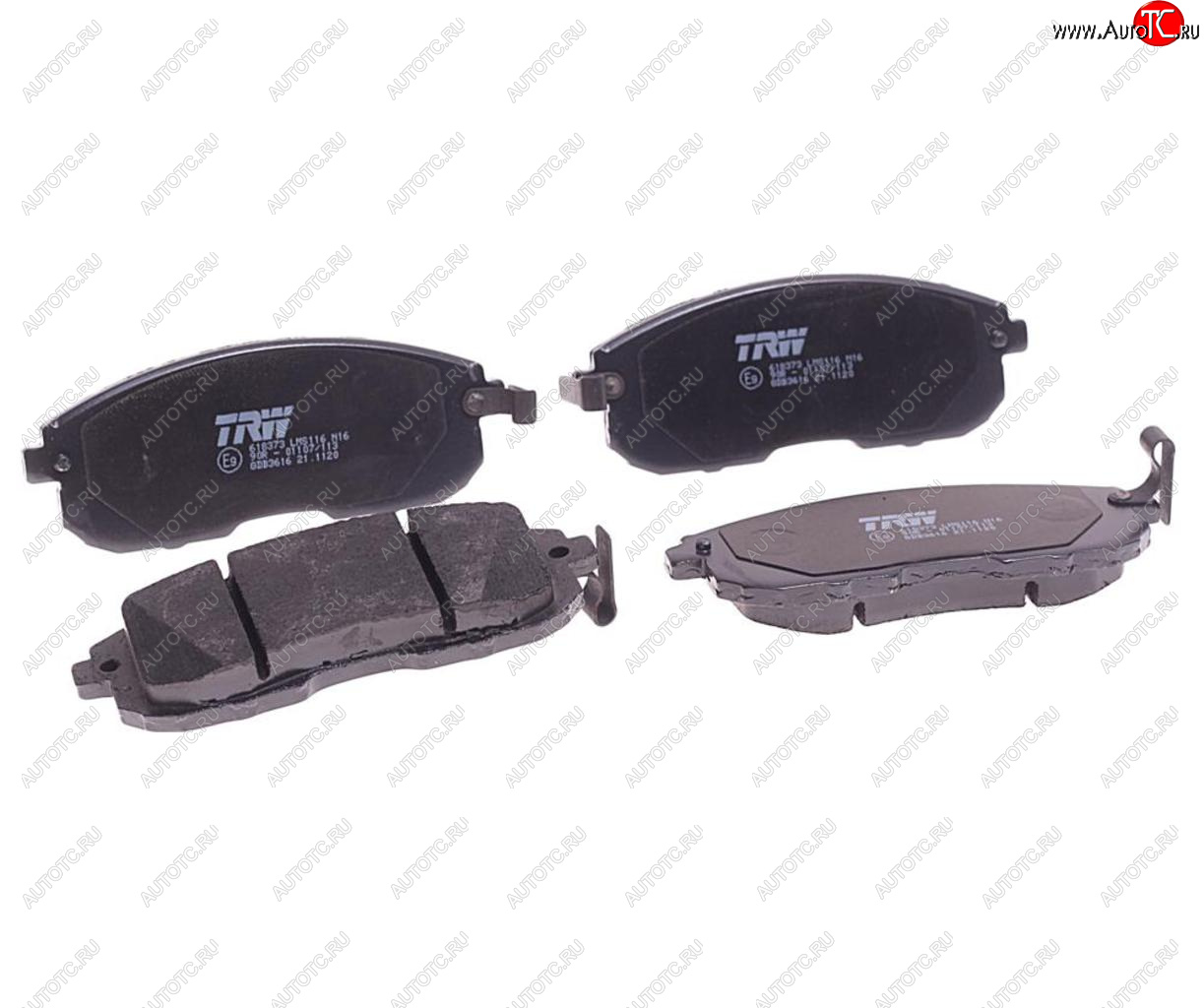 4 199 р. Колодки тормозные передние (4шт.) TRW Nissan Tiida 1 хэтчбэк C11 дорестайлинг, Япония (2004-2007)  с доставкой в г. Пермь