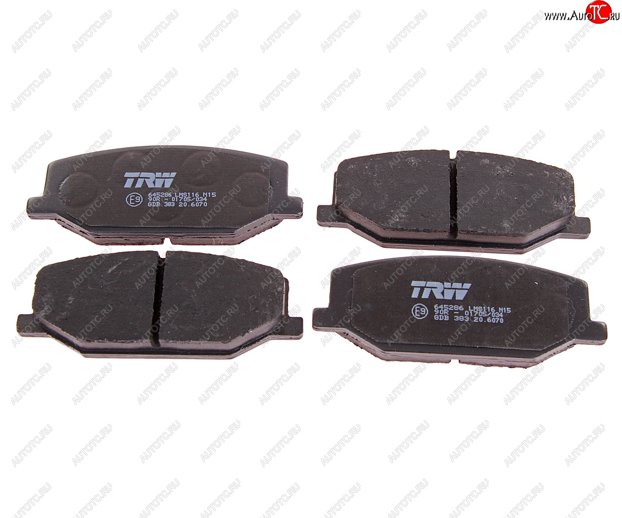 2 499 р. Колодки тормозные передние (4шт.) TRW Suzuki Jimny JB23/JB43 2-ой рестайлинг (2012-2018)  с доставкой в г. Пермь