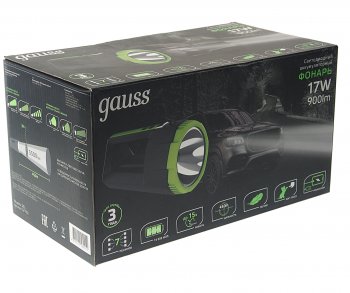 2 599 р. Фонарь-прожектор аккумуляторный GAUSS GAUSS gf702  с доставкой в г. Пермь. Увеличить фотографию 4