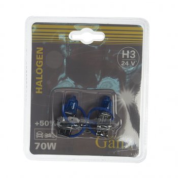 399 р. Лампа 24V H3 70W PK22s +50% блистер (2шт.) GANZ GANZ gip06052  с доставкой в г. Пермь. Увеличить фотографию 1