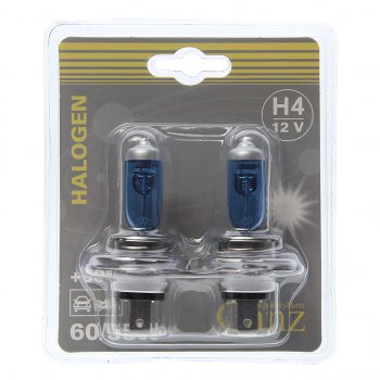 599 р. Лампа 12V H4 6055W P43t +50% блистер (2шт.) GANZ GANZ gip06053  с доставкой в г. Пермь. Увеличить фотографию 1