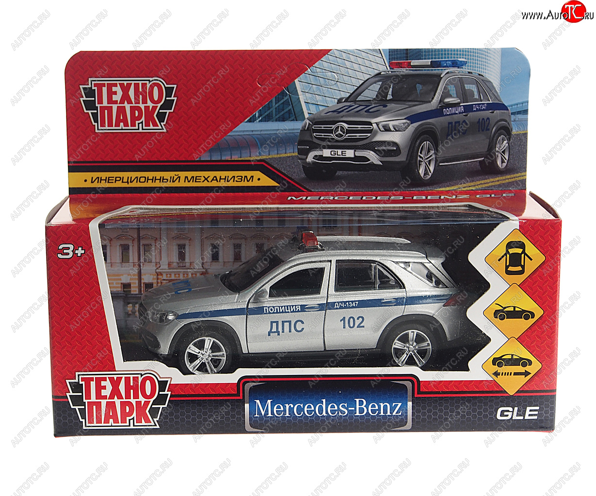 819 р. Модель автомобиля MERCEDES GLE металлическая ТЕХНОПАРК ТЕХНОПАРК gle-12tax-bk  с доставкой в г. Пермь