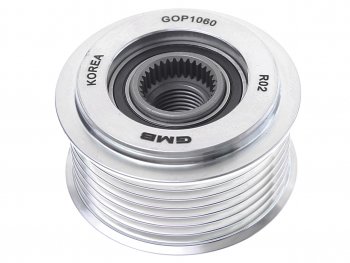 5 999 р. Шкив HYUNDAI HD35 (17-),Porter 2 (12-),Starex H-1 (10-) (2.5-A2) генератора GMB GMB gop1060  с доставкой в г. Пермь. Увеличить фотографию 1