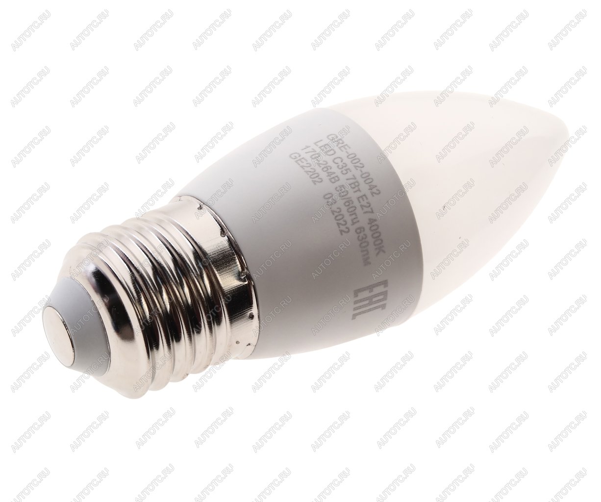 103 р. Лампа светодиодная E27 C35 7W (60W) 220V теплый GRISARD ELECTRIC GRISARD ELECTRIC gre-002-0042  с доставкой в г. Пермь