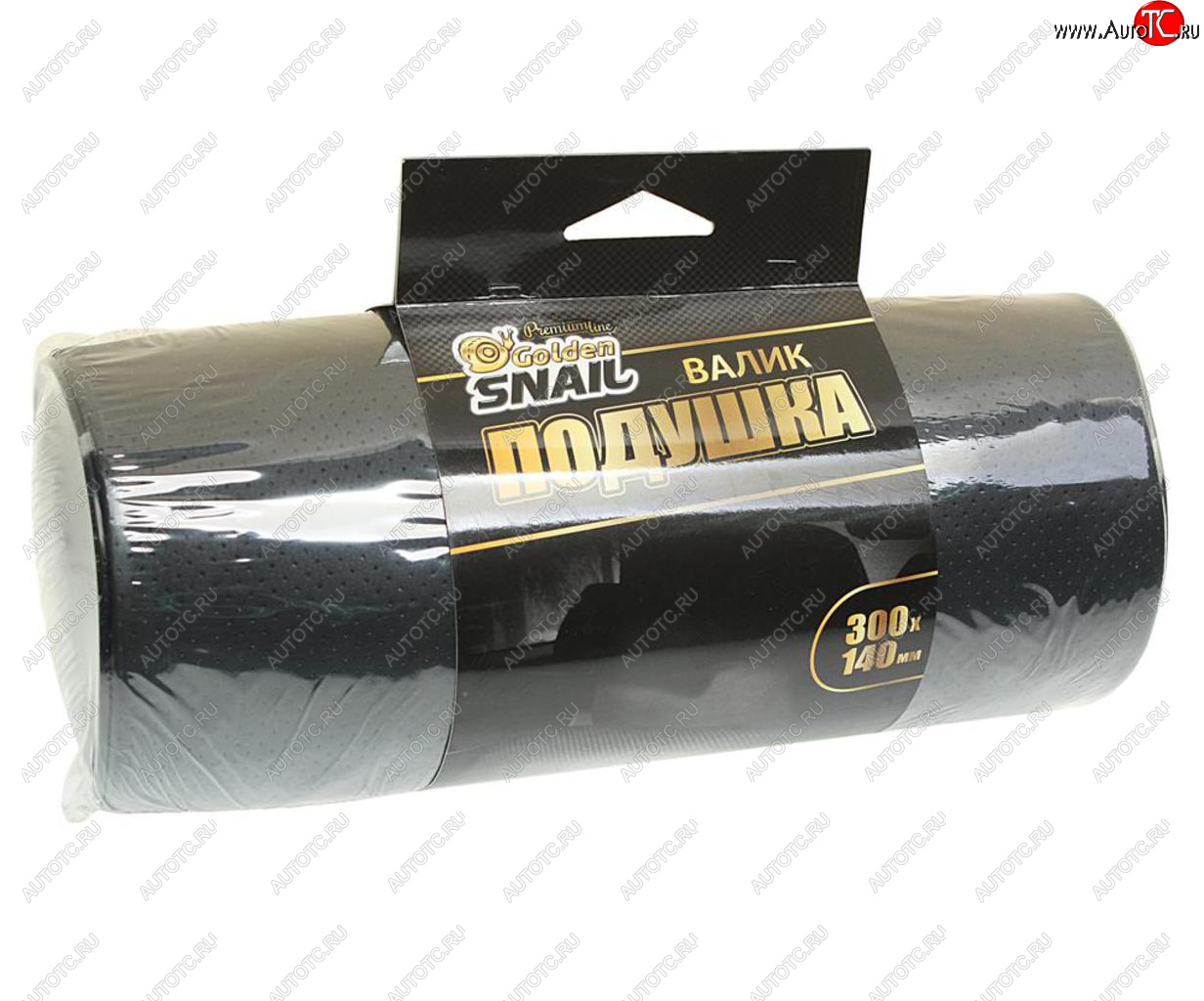 399 р. Подушка-валик автомобильная черная 30х14см GOLDEN SNAIL GOLDEN SNAIL gs 0411  с доставкой в г. Пермь