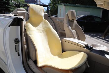1 499 р. Накидка на сиденье мех искусственный бежевая 1шт. GOLDEN SNAIL GOLDEN SNAIL gs 9017  с доставкой в г. Пермь. Увеличить фотографию 2