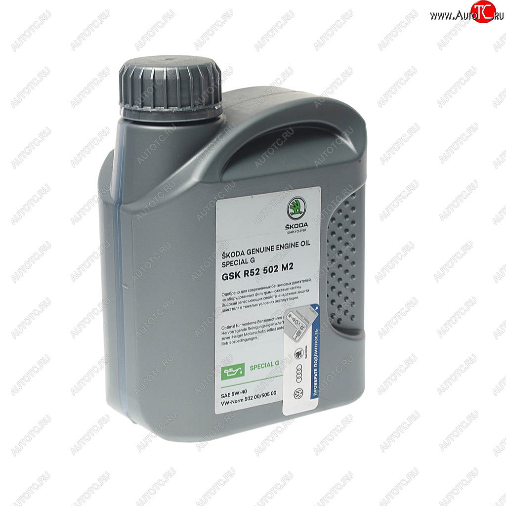 2 069 р. Масло моторное VAG 5W40 синт.1л SPECIAL G бензиновый двигатель (502.00505.00) OE VAG gskr52502m2  с доставкой в г. Пермь