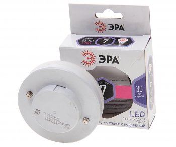 90 р. Лампа светодиодная GX53 7W(60W) 220V холодный ЭРА ЭРА gx-7w-860-gx53  с доставкой в г. Пермь. Увеличить фотографию 2