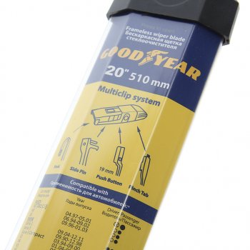 869 р. Щетка стеклоочистителя 510мм бескаркасная Multiclip Frameless GOODYEAR GOODYEAR gy000420  с доставкой в г. Пермь. Увеличить фотографию 2