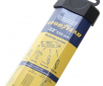 869 р. Щетка стеклоочистителя 550мм беcкаркасная Multiclip Frameless GOODYEAR GOODYEAR gy000422  с доставкой в г. Пермь. Увеличить фотографию 2
