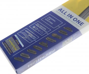 1 059 р. Щетка стеклоочистителя 360мм бескаркасная (8 адаптеров) Premium GOODYEAR GOODYEAR gy000434  с доставкой в г. Пермь. Увеличить фотографию 2