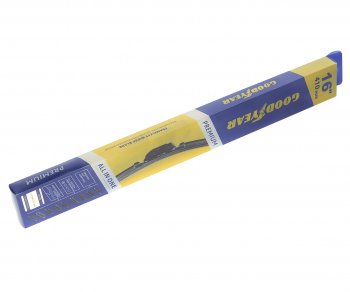 1 059 р. Щетка стеклоочистителя 410мм бескаркасная (8 адаптеров) Premium GOODYEAR GOODYEAR gy000436  с доставкой в г. Пермь. Увеличить фотографию 1