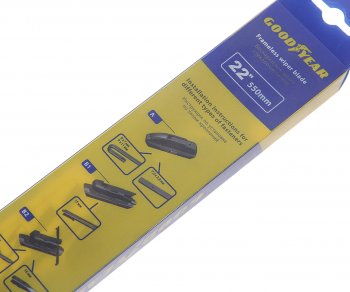 1 059 р. Щетка стеклоочистителя 550мм бескаркасная (8 адаптеров) Premium GOODYEAR GOODYEAR gy000442  с доставкой в г. Пермь. Увеличить фотографию 2