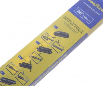 1 059 р. Щетка стеклоочистителя 700мм бескаркасная (8 адаптеров) Premium GOODYEAR GOODYEAR gy000448  с доставкой в г. Пермь. Увеличить фотографию 2