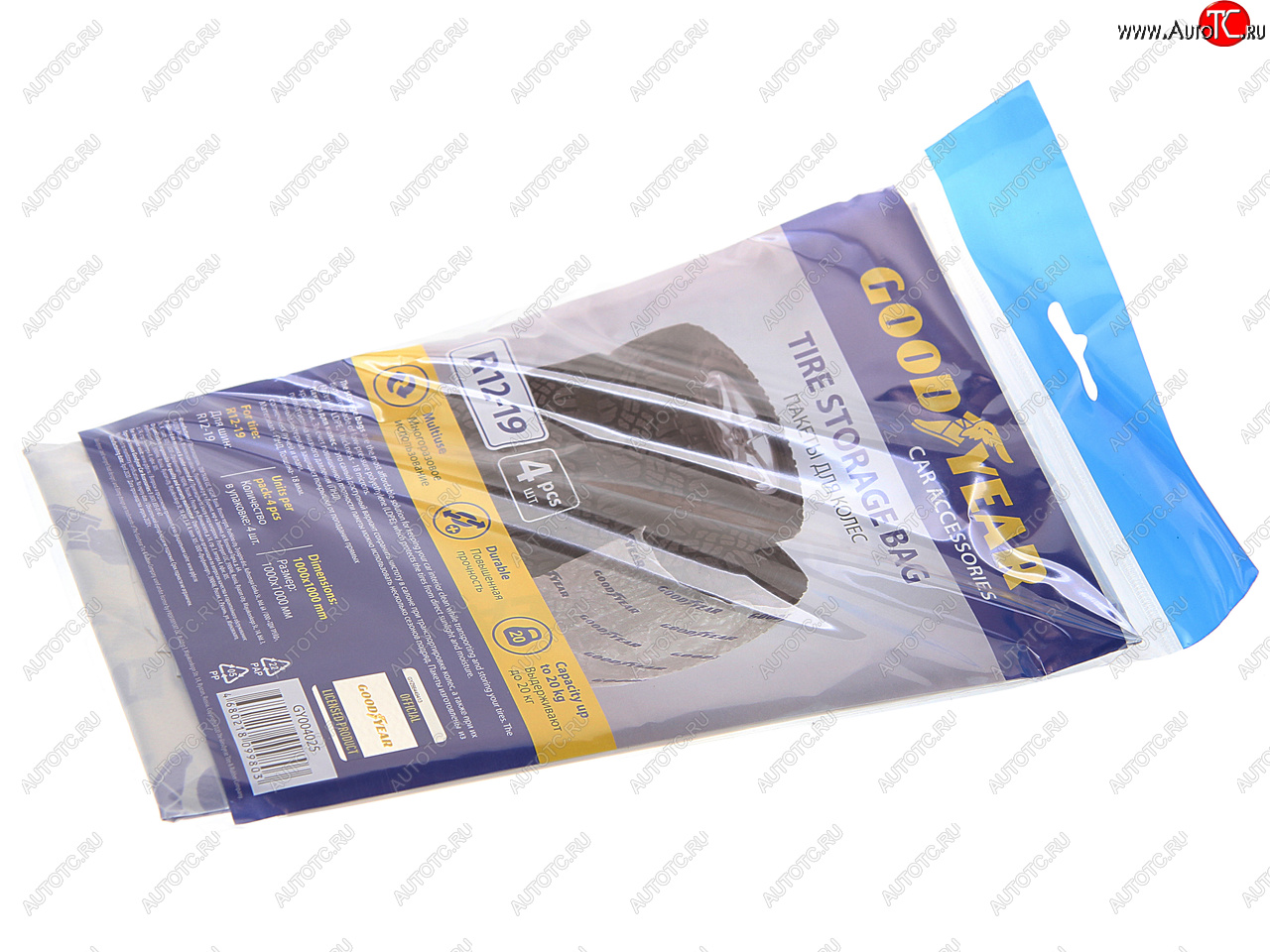 192 р. Пакет для покрышек 100х100см (R12-19) комплект 4шт. GOODYEAR GOODYEAR gy004025  с доставкой в г. Пермь