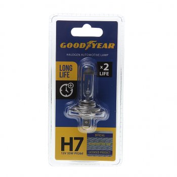 479 р. Лампа 12V H7 55W PX26d блистер (1шт.) Long Life GOODYEAR GOODYEAR gy017123  с доставкой в г. Пермь. Увеличить фотографию 1