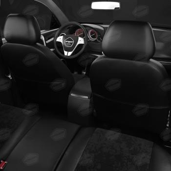 6 949 р. Авточехлы ГАЗель Next (1 низкий, 2 высоких) экокожа-алькантара черные комплект AVTOLIDER AVTOLIDER gz30-0103-ec14  с доставкой в г. Пермь. Увеличить фотографию 7