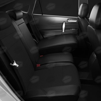 6 299 р. Авточехлы ГАЗель Next (3 высоких) экокожа-жаккард черные комплект AVTOLIDER AVTOLIDER gz30-0104-kk4  с доставкой в г. Пермь. Увеличить фотографию 3
