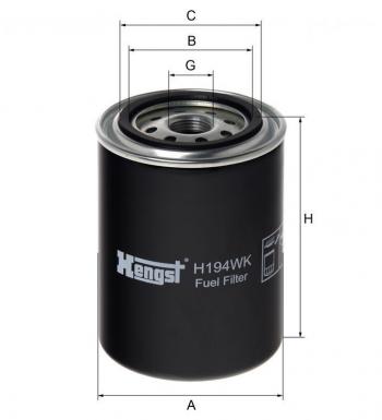 959 р. Фильтр топливный THERMOKING HENGST HENGST h194wk  с доставкой в г. Пермь. Увеличить фотографию 1
