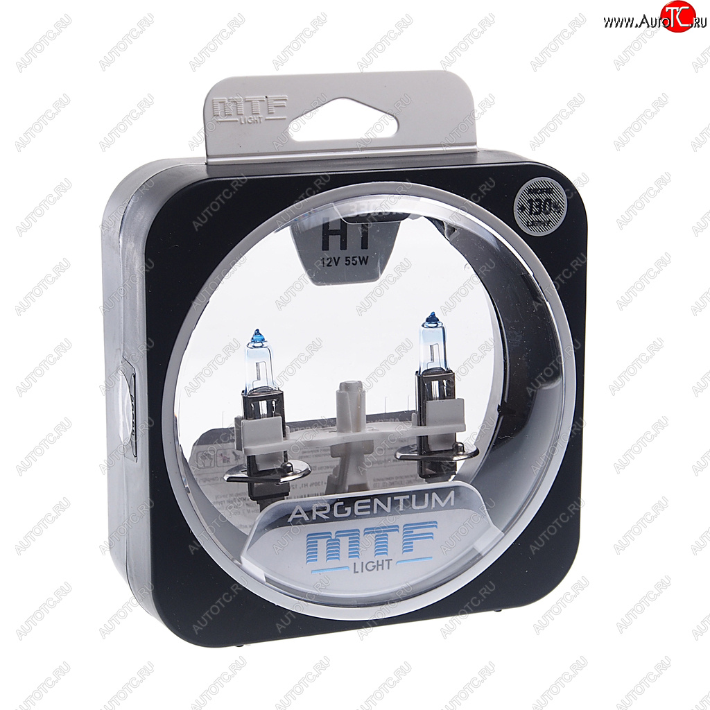 1 569 р. Лампа 12V H1 55W P14.5s +130% бокс (2шт.) Argentum MTF MTF h3a1201  с доставкой в г. Пермь