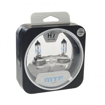 2 099 р. Лампа 12V H7 55W PX26d +130% бокс (2шт.) Argentum MTF MTF h3a1207  с доставкой в г. Пермь. Увеличить фотографию 1