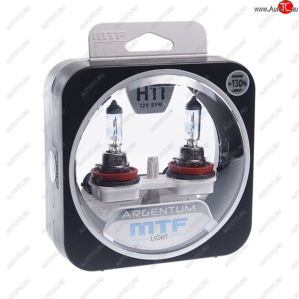 2 299 р. Лампа 12V H11 55W PGJ19-2 +130% бокс (2шт.) Argentum MTF MTF h3a1211  с доставкой в г. Пермь