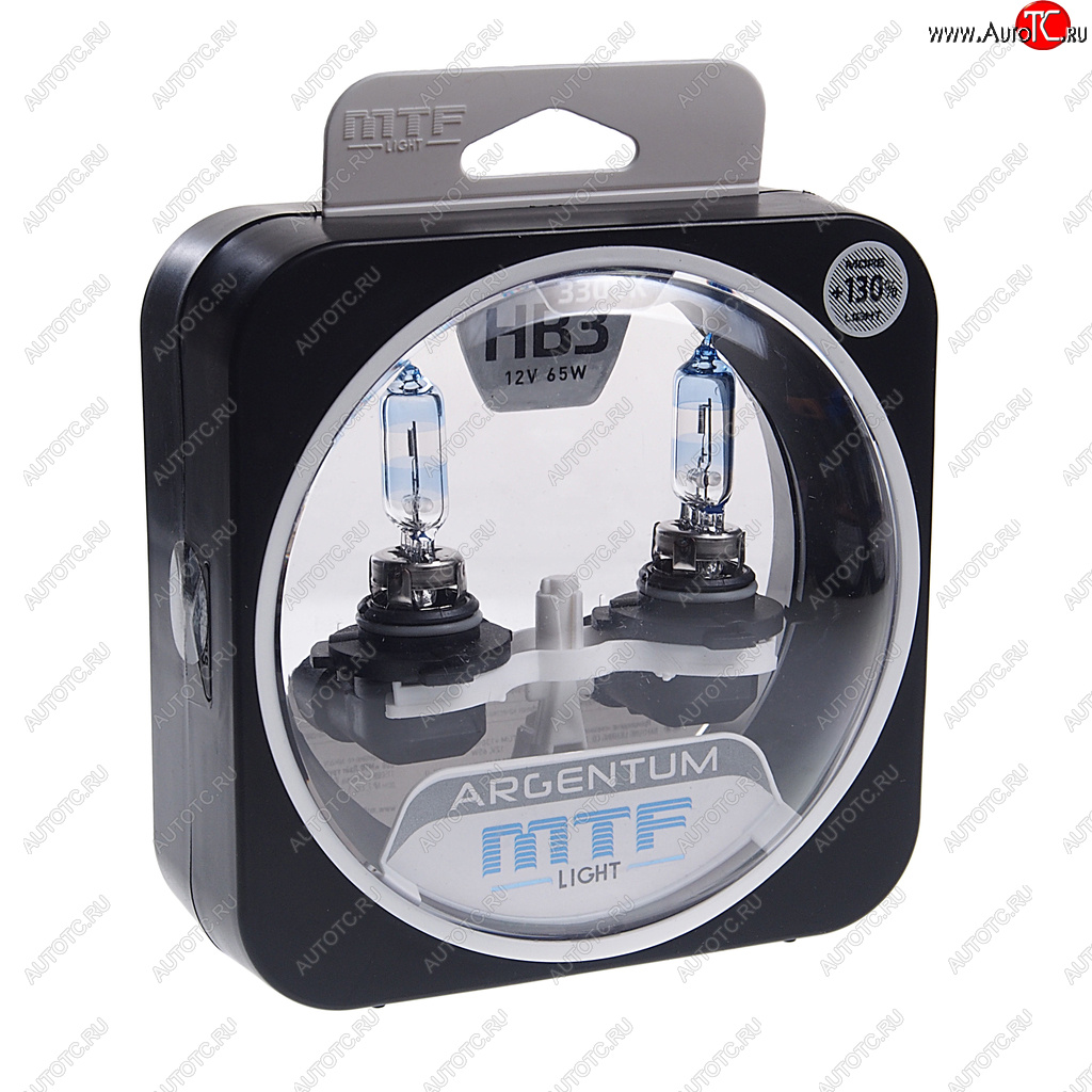 2 169 р. Лампа 12V HB3 65W P20d +130% бокс (2шт.) Argentum MTF MTF h3a12b3  с доставкой в г. Пермь