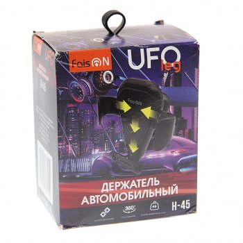 379 р. Держатель телефона универсальный FAISON FAISON h-45 black  с доставкой в г. Пермь. Увеличить фотографию 3
