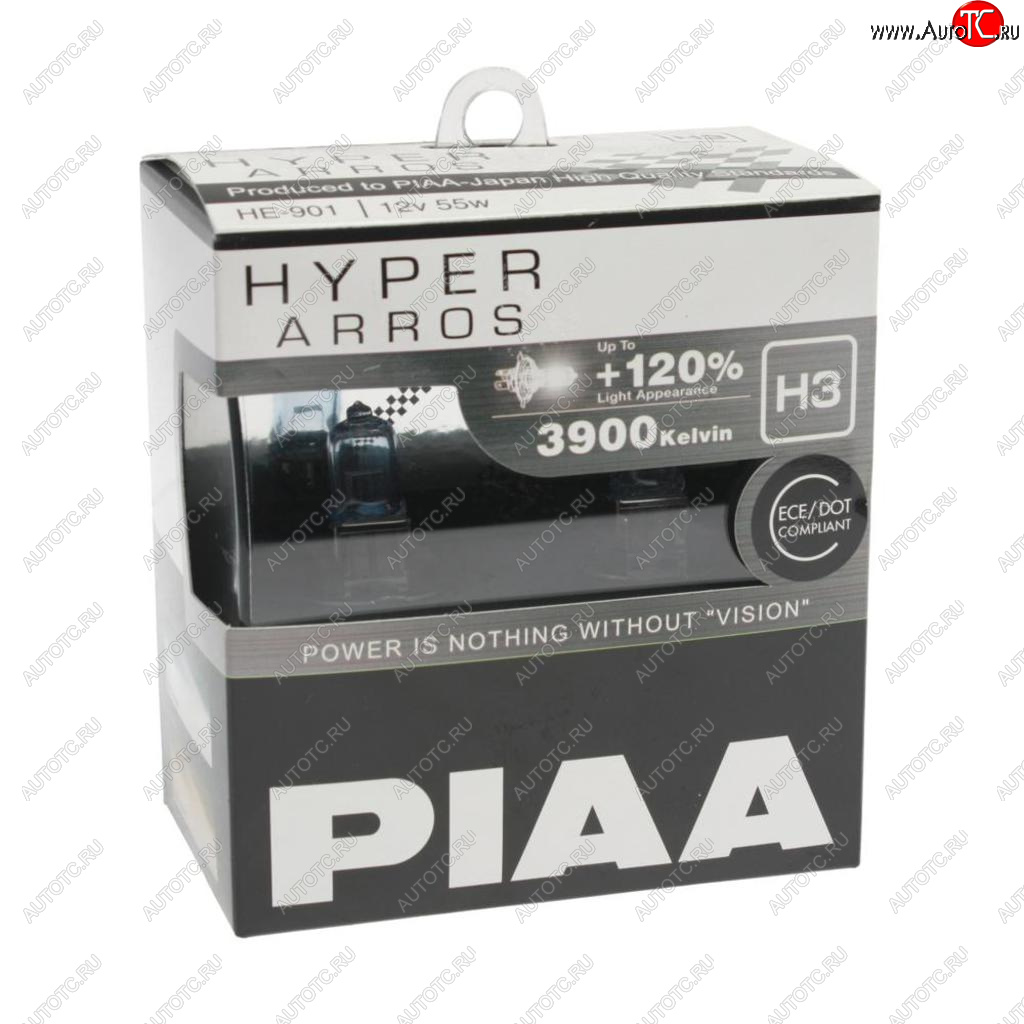 2 399 р. Лампа 12V H3 55W +120% бокс (2шт.) Hyper Arros PIAA PIAA (Пиаа) he-901-h3  с доставкой в г. Пермь