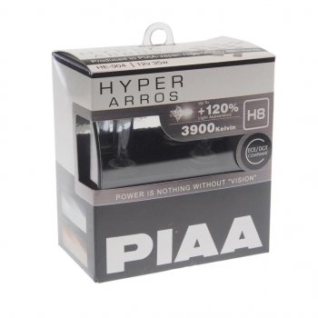1 499 р. Лампа 12V H8 35W +120% бокс (2шт.) Hyper Arros PIAA PIAA (Пиаа) he-904-h8  с доставкой в г. Пермь. Увеличить фотографию 1