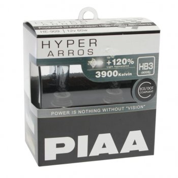 1 499 р. Лампа 12V HB3 60W +120% бокс (2шт.) Hyper Arros PIAA PIAA (Пиаа) he-909-hb3 PIAA (Пиаа) he-909-hb3  с доставкой в г. Пермь. Увеличить фотографию 1