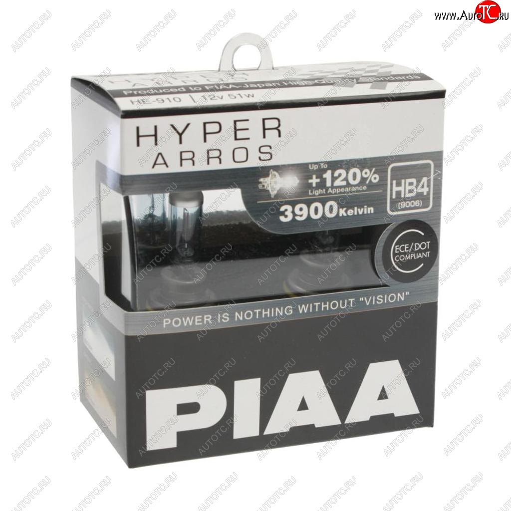 1 499 р. Лампа 12V HB4 55W +120% бокс (2шт.) Hyper Arros PIAA PIAA (Пиаа) he-910-hb4  с доставкой в г. Пермь