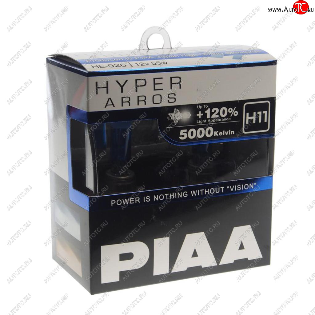 2 049 р. Лампа 12V H11 55W PGJ19-2 +120% 5000K бокс (2шт.) Hyper Arros PIAA PIAA (Пиаа) he-926-h11 PIAA (Пиаа) he-926-h11  с доставкой в г. Пермь