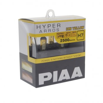 2 179 р. Лампа 12V H7 55W PX26d 2500K бокс (2шт.) Hyper Arros Ion Yellow PIAA PIAA (Пиаа) he-993y-h7 PIAA (Пиаа) he-993y-h7  с доставкой в г. Пермь. Увеличить фотографию 1